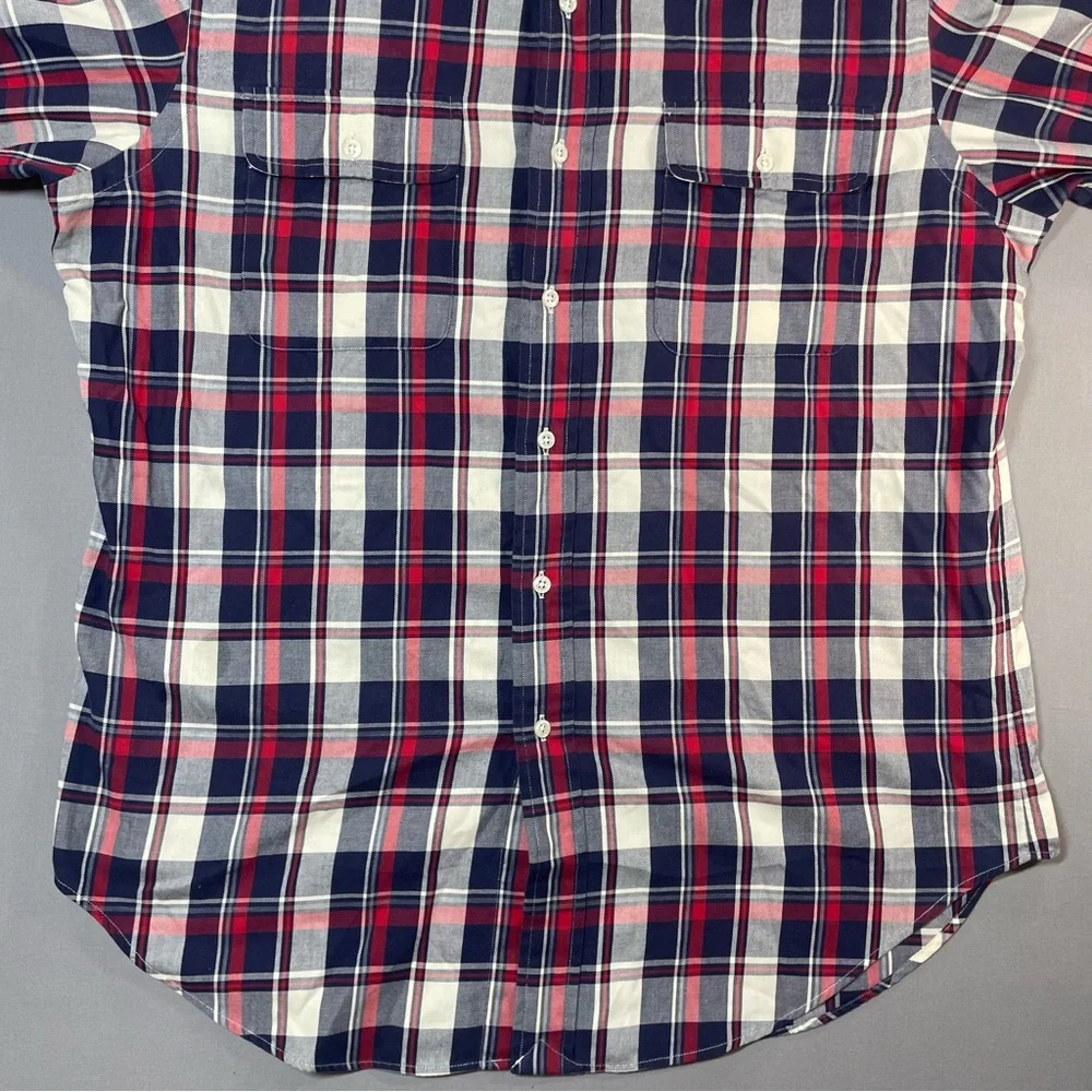 Polo Ralph Lauren VINTAGE Classic Fit Plaid Button Down Shirt - Mens Large